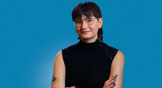Portrait of Nine Dots Prize winner, Grace Huckins